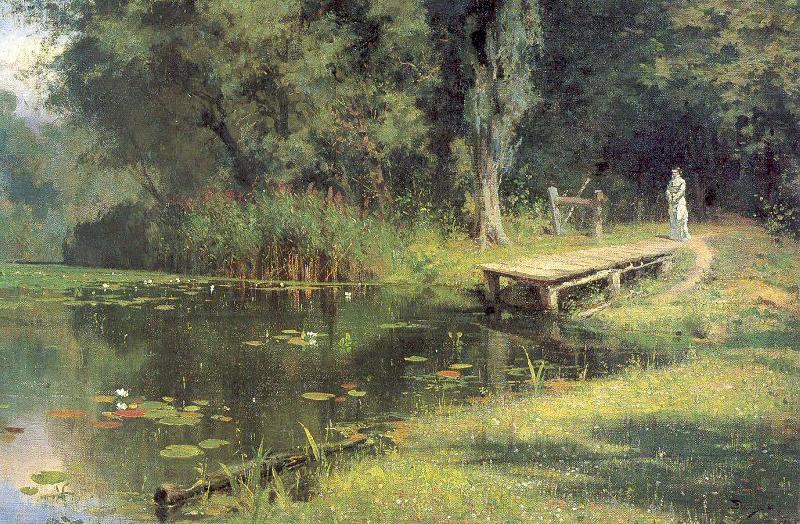 Polenov, Vasily Overgrown Pond oil painting image